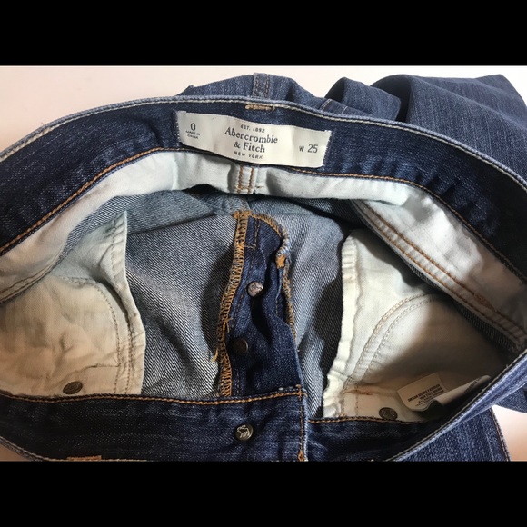 Abercrombie&Fitch 25/0 Button Fly Jeans Pristine! - Picture 5 of 13